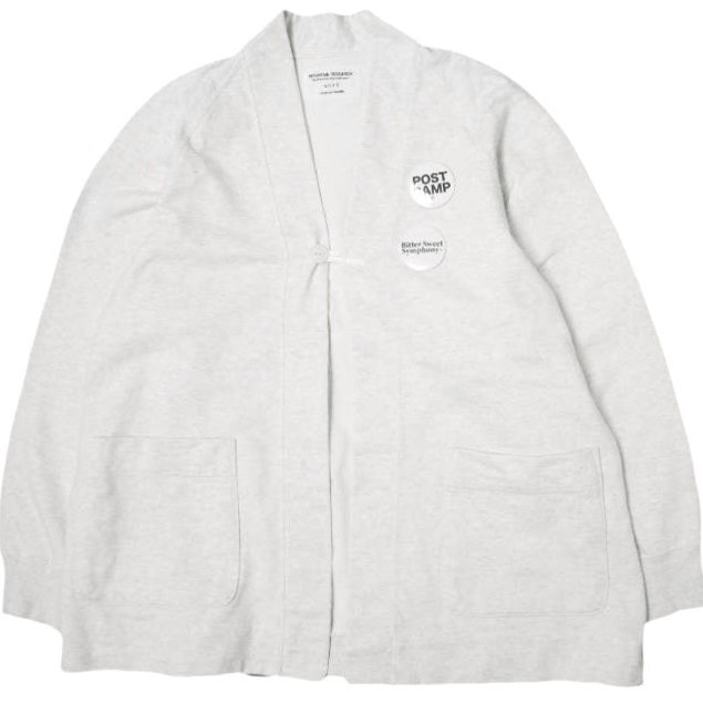 MOUNTAIN RESEARCH マウンテンリサーチ 25SS 日本製 Kurt 裏毛スウェットカーディガン MTR4082 L/XL Ice カートコバーン トップス g22202