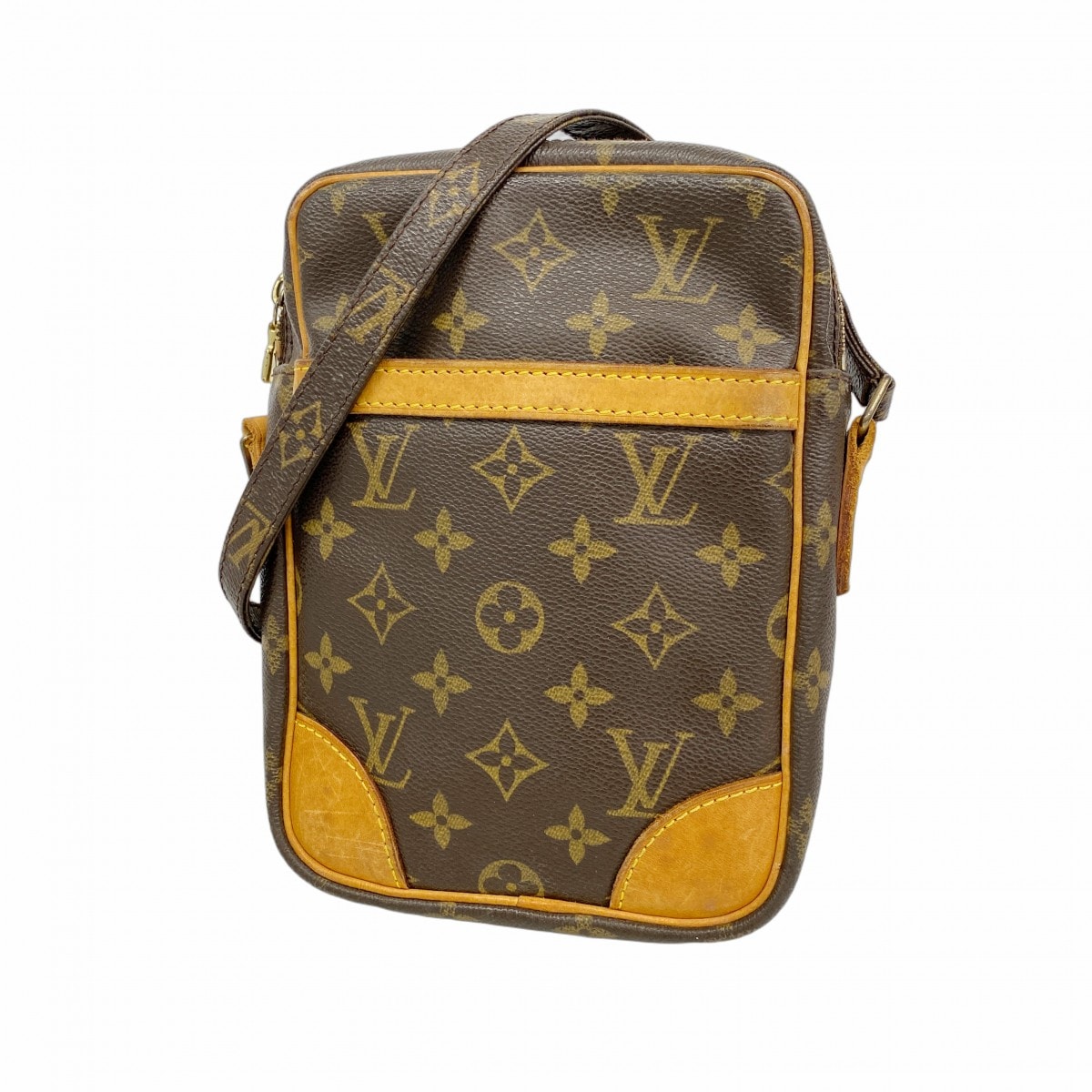 【6dc2528】ルイヴィトン ショルダーバッグ モノグラム ダヌーブ M45266 ブラウン【中古】レディース