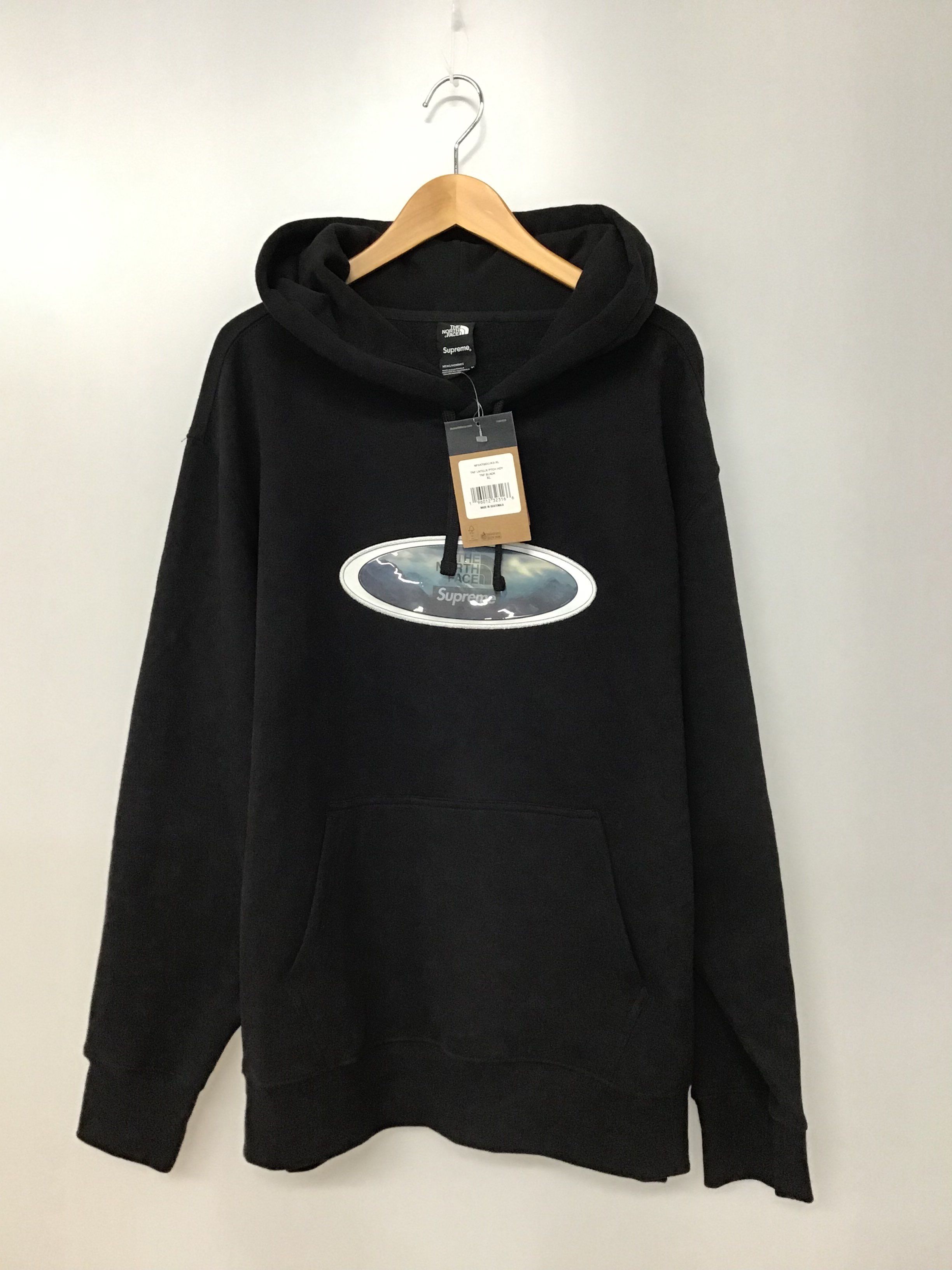 Supreme x The North Face Lenticular Mountains Hooded Sweatshirt "Black"