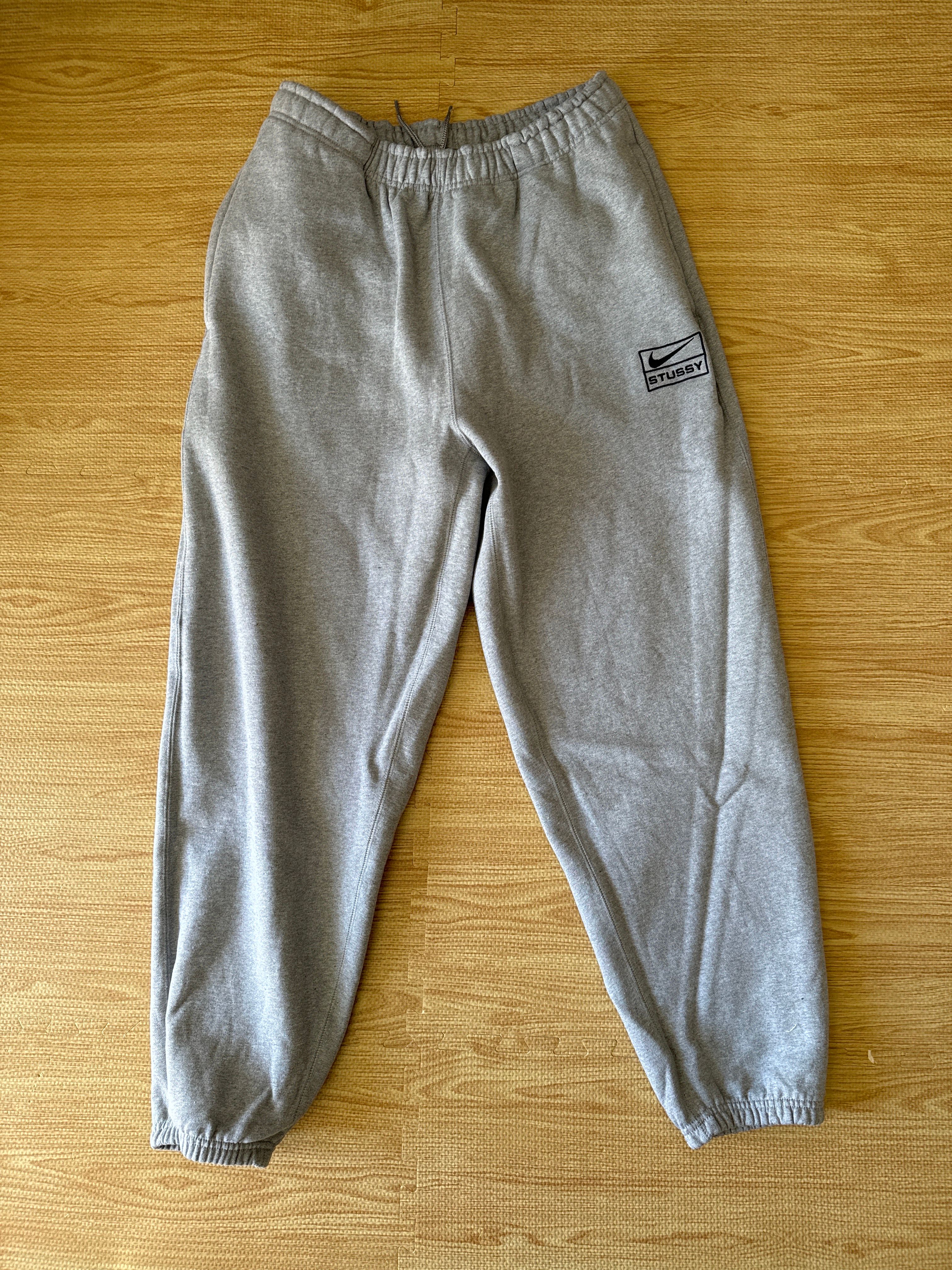 Stussy × Nike NRG Washed Fleece Pant (Asia Size) "Grey" DJ9491-063