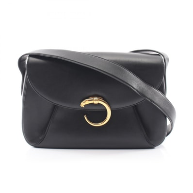 カルティエ CARTIER パンテール ショルダーバッグ バッグ レザー レディース ブラック系 【中古】