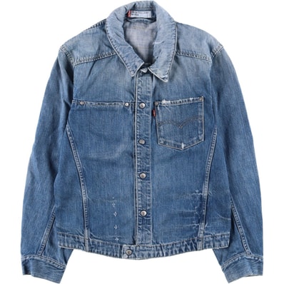 古着 00年代 リーバイス Levi's ENGINEERED エンジニアード 70100-1655 ユーロモデル 立体裁断 デニムジャケット メンズM相当/eaa588757