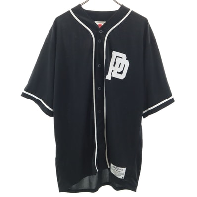 美品 PUNK DRUNKERS パンクドランカーズ 半袖 ベースボール シャツ XXL ブラック ビックサイズ