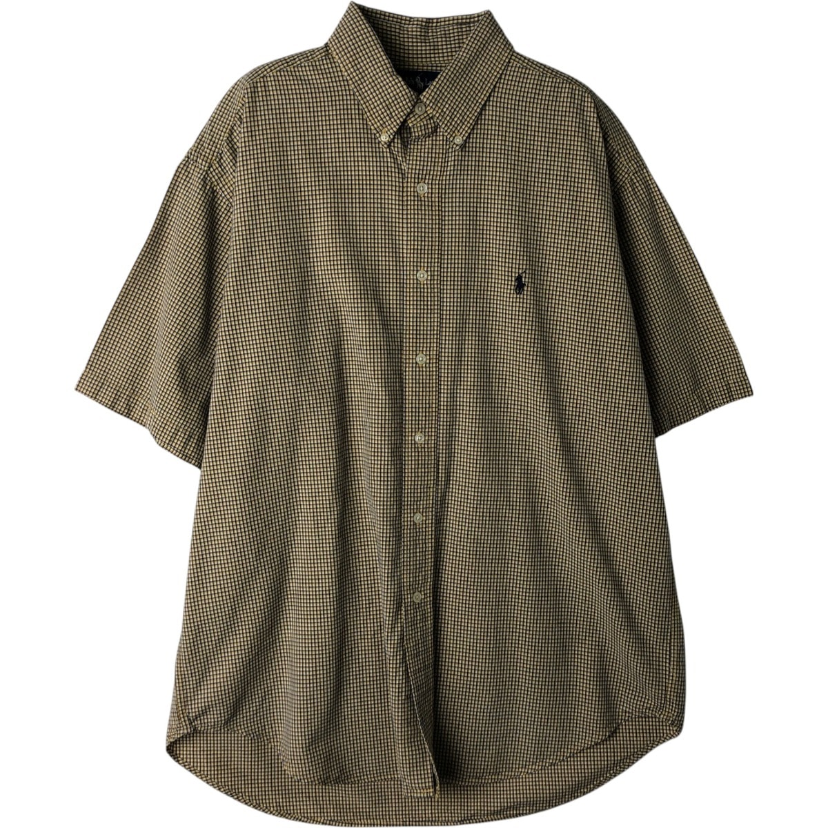 古着 ラルフローレン Ralph Lauren BLAIRE 半袖 ボタンダウン チェックシャツ メンズL相当/eaa477608