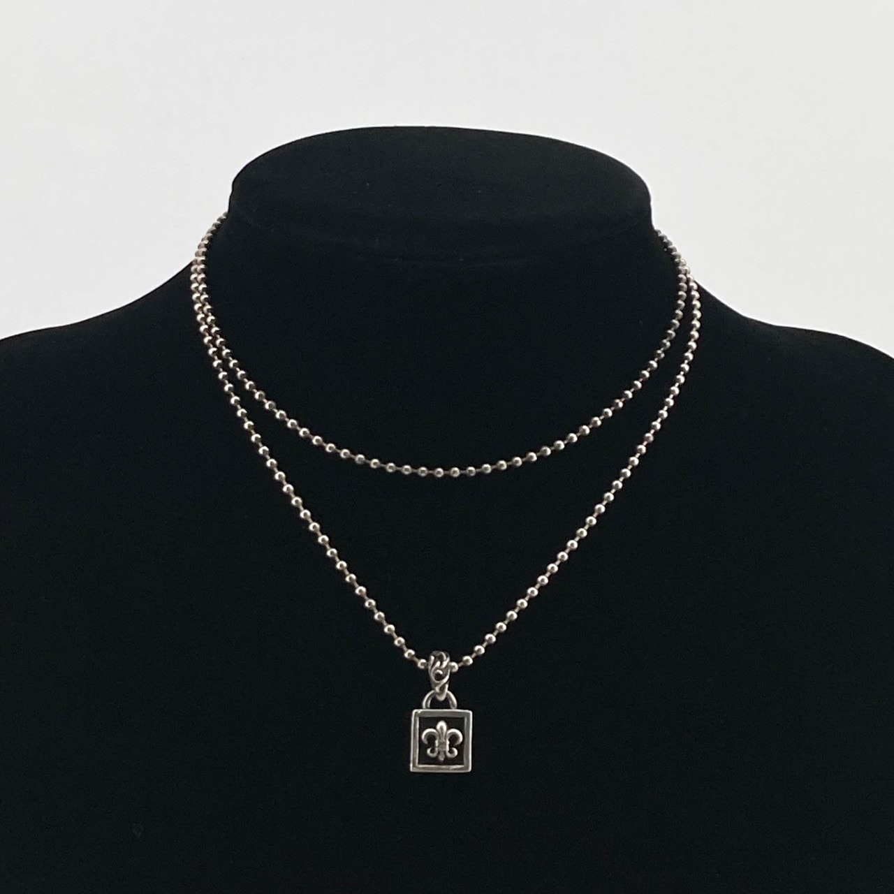 CHROME HEARTS(クロムハーツ) FRAMED BS FLUER フレームドBSフレア チャーム SV925 ペンダントトップ 4.95g シルバー