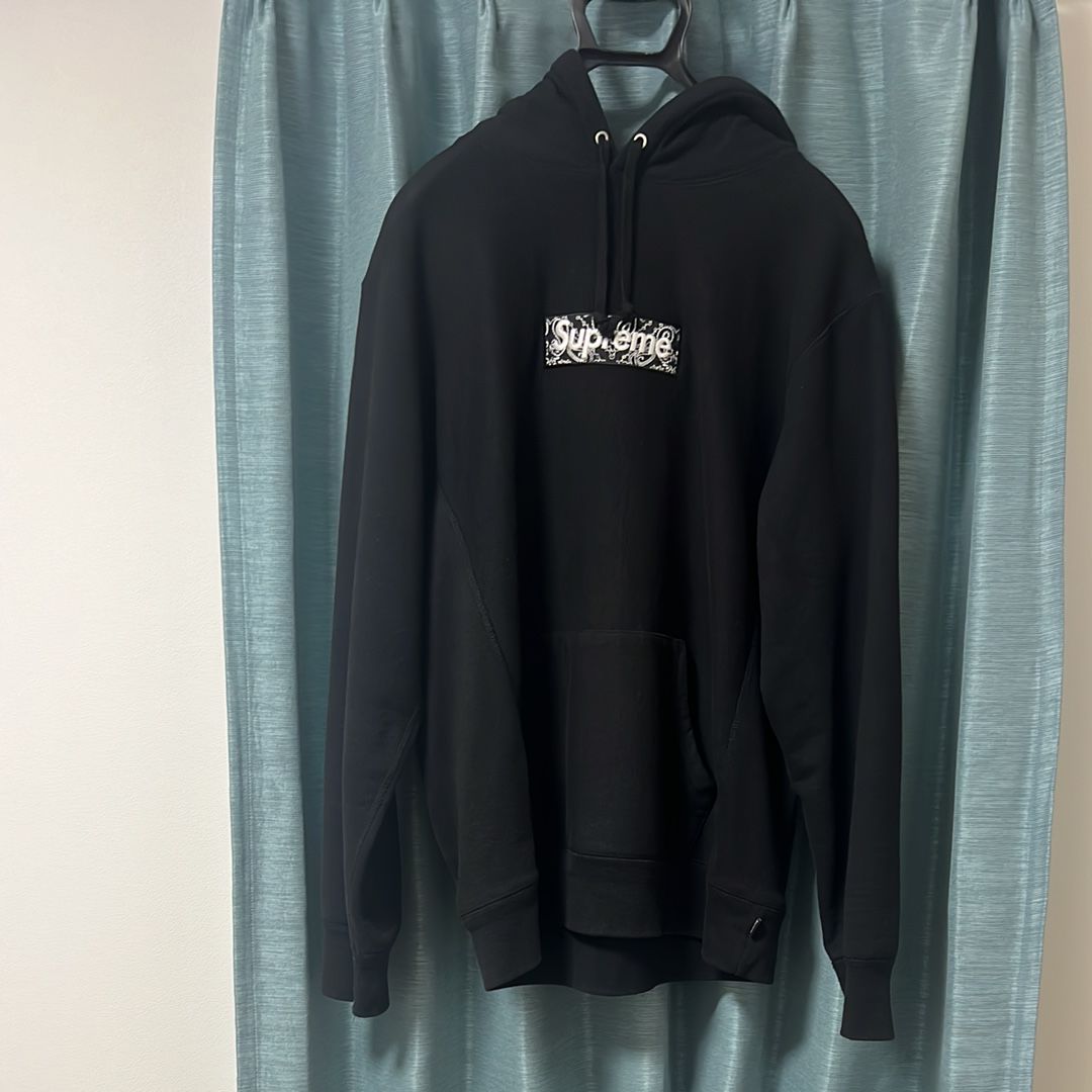 Supreme Bandana Box Logo Hooded Sweatshirt "Black"