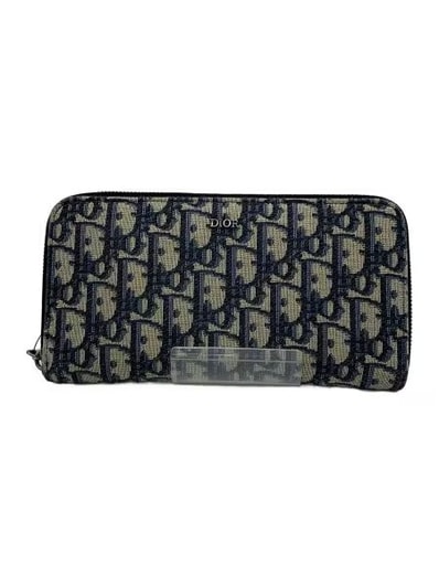 Dior Long Zip Wallet Dior Oblique Jacquard "Beige"