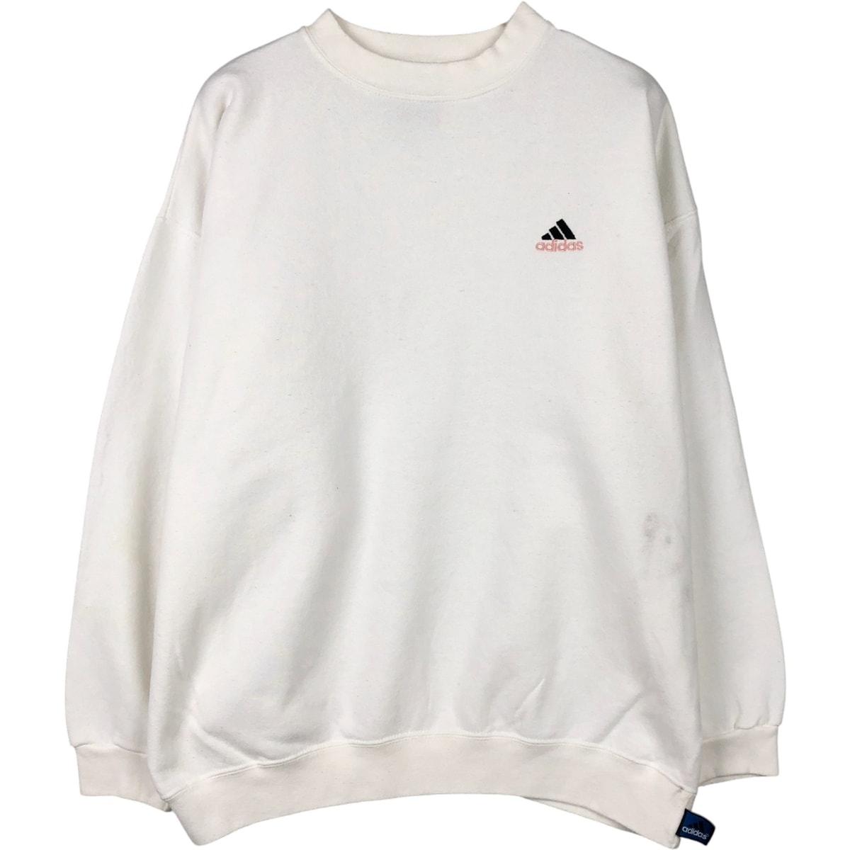 古着 90年代 アディダス adidas TEAM ワンポイントロゴスウェットシャツ トレーナー USA製 メンズL相当 ヴィンテージ/eaa587335