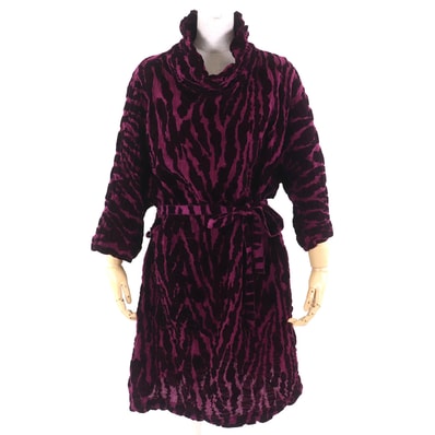 極美品 ミーイッセイミヤケ
ワンピース ボルドー系 レディース ー(約Lサイズ相当)