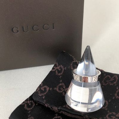 GUCCI Icon Thin 18K Ring "White Gold"