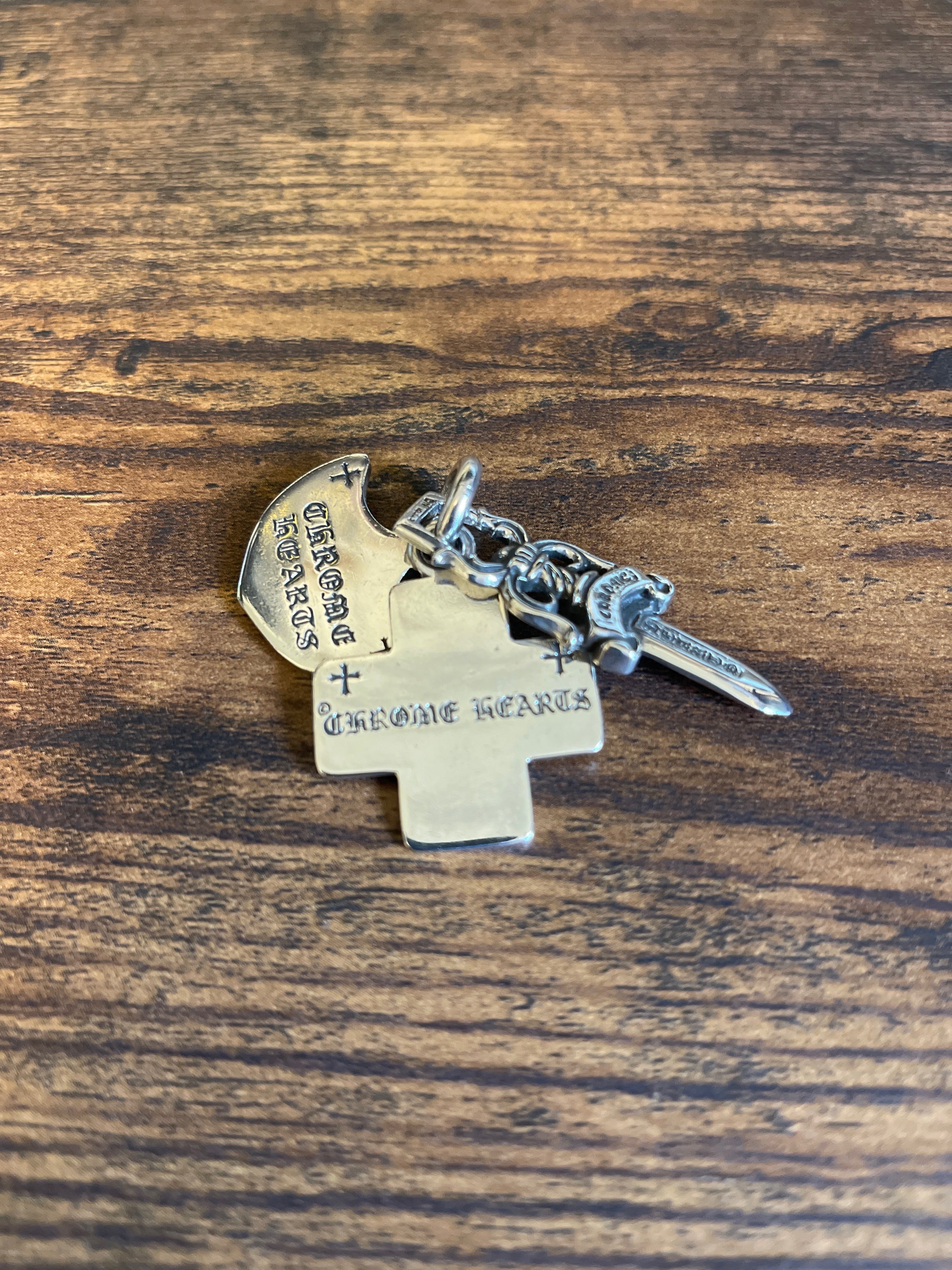 Chrome Hearts 3 Trinket Pendant "Silver"