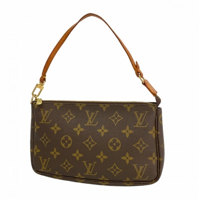【6dc3058】ルイヴィトン ポーチ モノグラム ポシェットアクセソワール M51980 ブラウン【中古】レディース