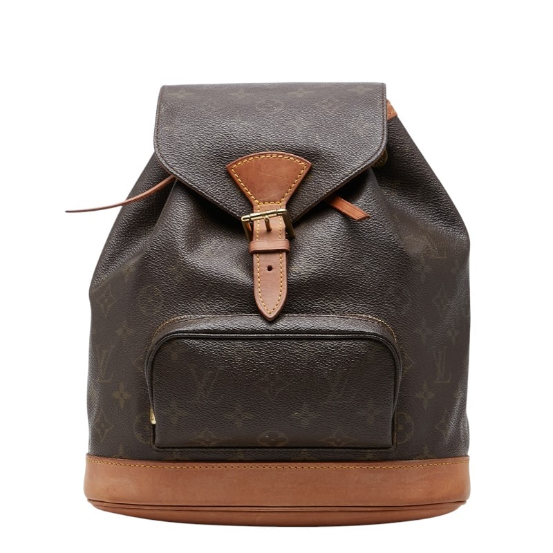 ルイ ヴィトン モノグラム モンスリMM リュック バックパック M51136 ブラウン PVC レザー レディース LOUIS VUITTON 【中古】