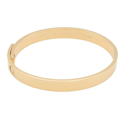 カルティエ CARTIER アニバーサリー 1PD ブレスレット ブレスレット アクセサリー K18(イエローゴールド) ダイヤモンド レディース クリア系 / ゴールド系 【中古】