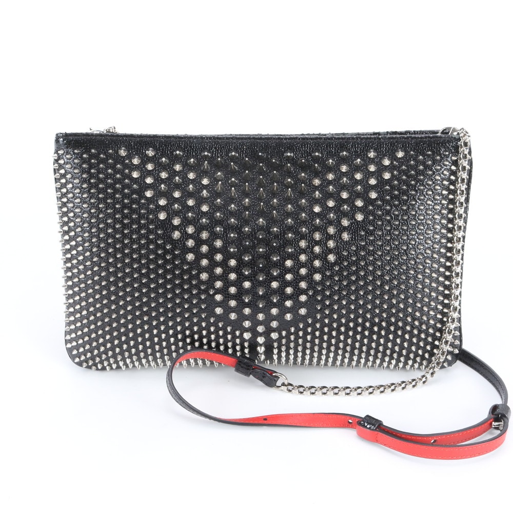 ■美品 クリスチャンルブタン ルビポッシュ スタッズショルダーバッグ