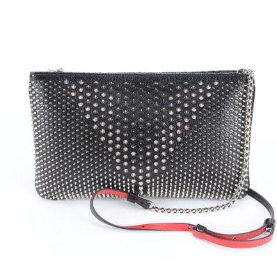 ■美品 クリスチャンルブタン ルビポッシュ スタッズショルダーバッグ