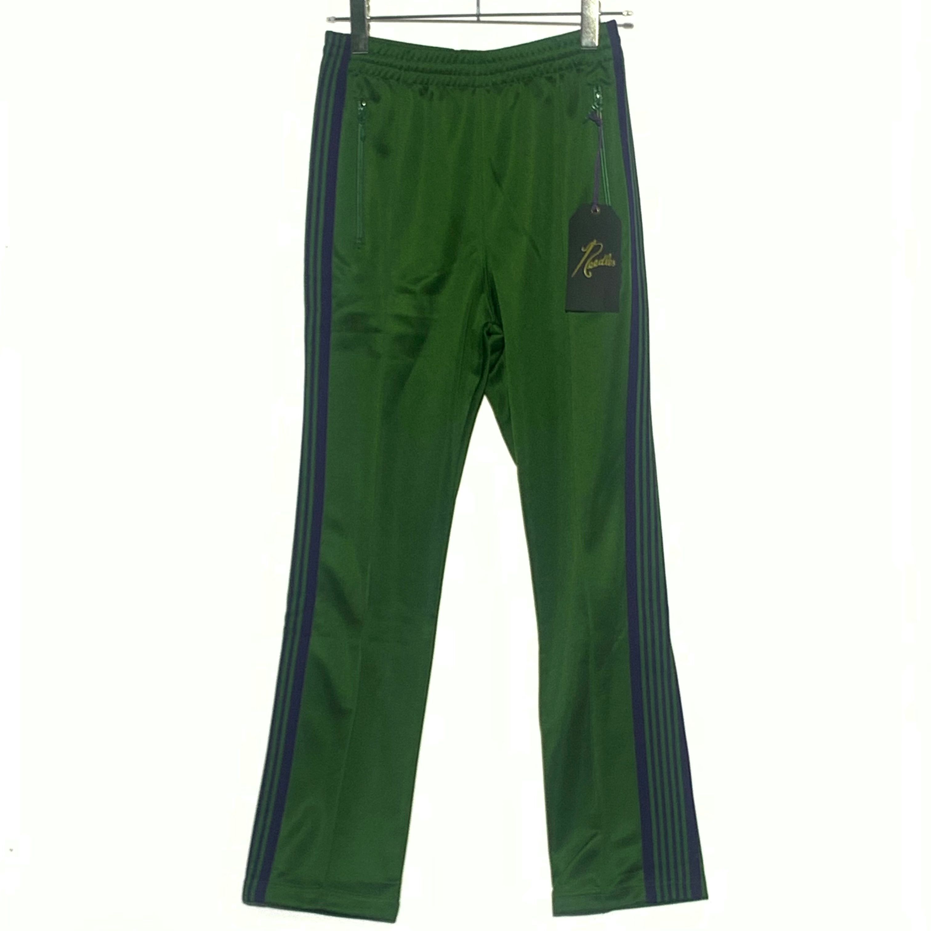 ニードルズ ナロー トラック パンツ - ポリ スムーズ "アイビー グリーン"