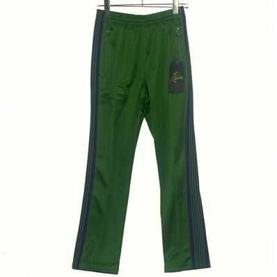 ニードルズ ナロー トラック パンツ - ポリ スムーズ "アイビー グリーン"