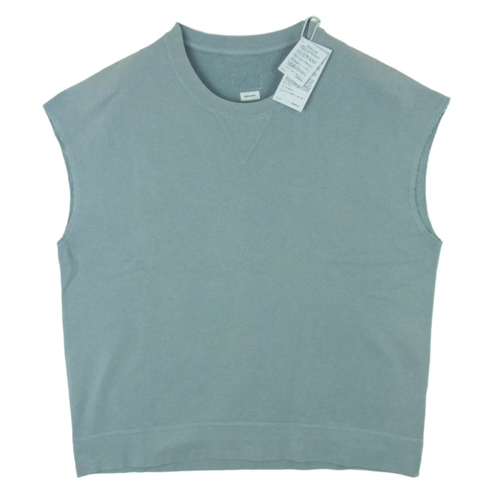 VISVIM ビズビム 25SS 0125105010020 MONDO SWEAT S/L DMGD ダメージ加工 スリーブレス ノースリーブ スウェット ライトブルー系 LT.GREEN 1【美品】【中古】