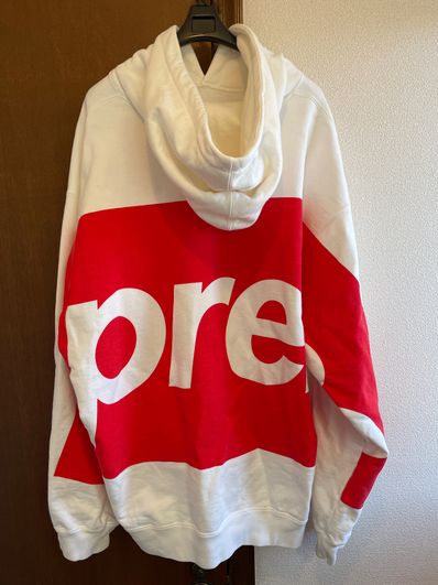 Supreme Big Logo Hooded Sweatshirt "White"
