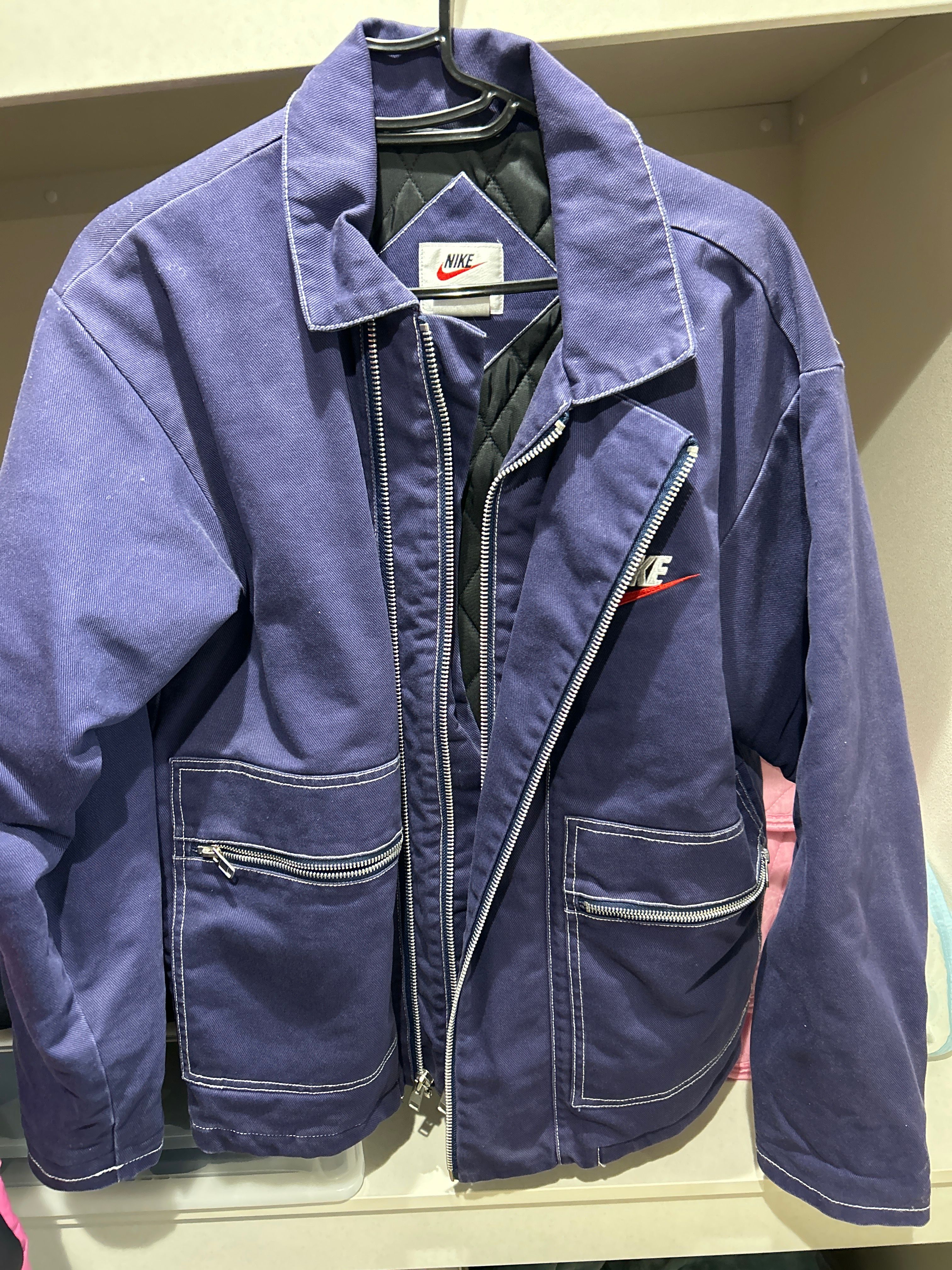 Supreme / NIKE® Double Zip Work Jacket "navy"