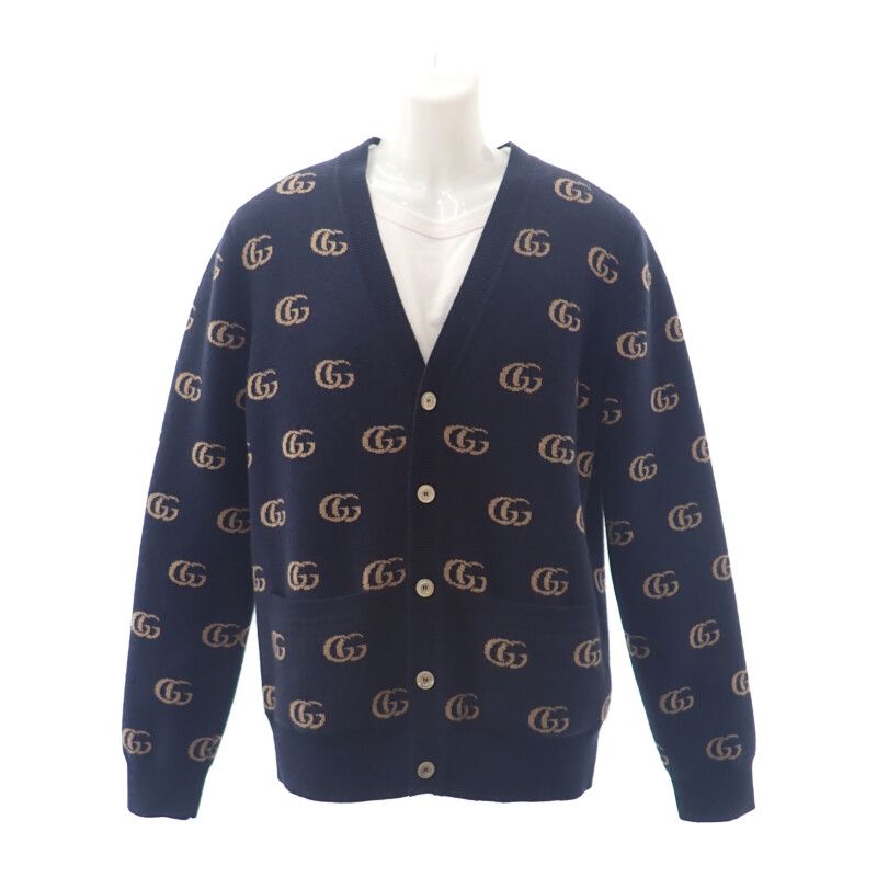 やや傷や汚れあり】グッチ GUCCI GGニット M 660285_XKB3T_4037
