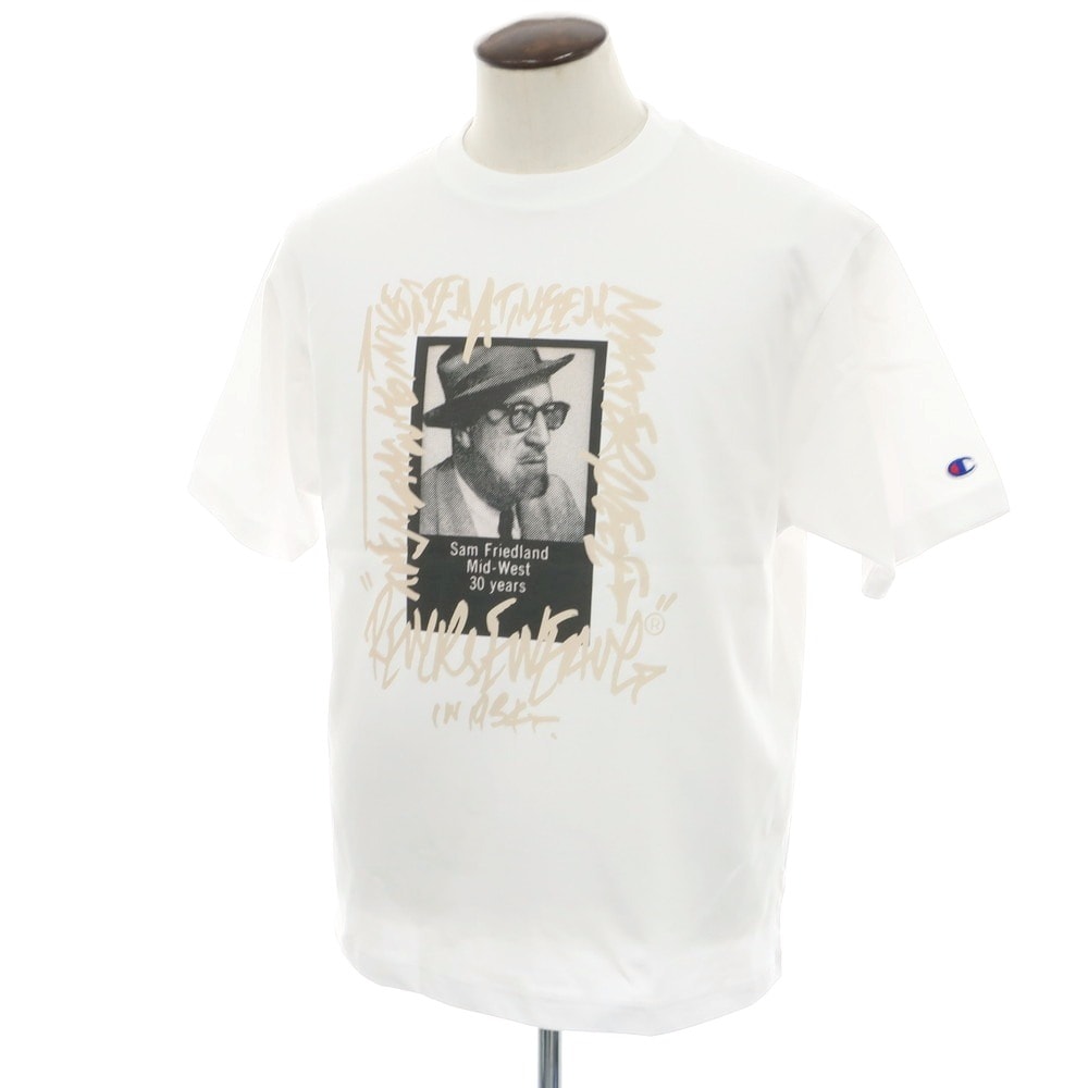 【中古】チャンピオン Champion × YOICHIRO UCHIDA  2025年春夏 コットン クルーネック 半袖Tシャツ ホワイト【サイズL】【メンズ】