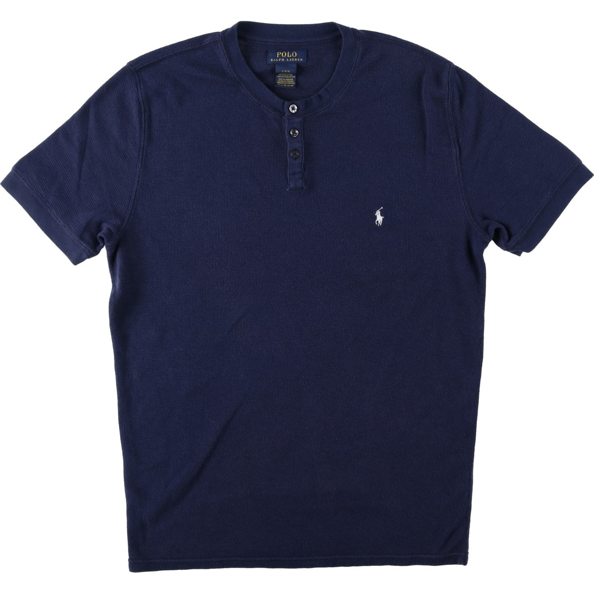 古着 ラルフローレン Ralph Lauren POLO RALPH LAUREN ヘンリーネック サーマル 半袖 Tシャツ メンズL相当/eaa622030