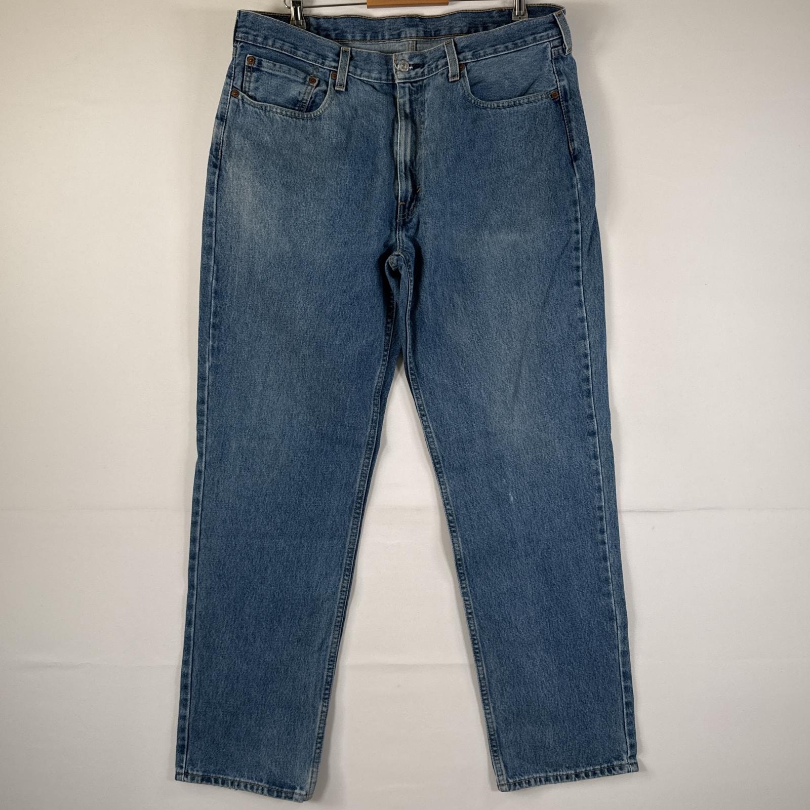 古着 リーバイス Levi's デニムパンツ 550 ジーパン テーパード 大きいサイズ ジップフライ ビッグサイズ w38 L34  ブルー メンズ