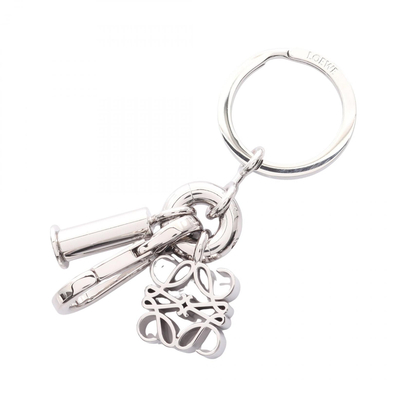 ロエベ LOEWE アナグラム キーホルダー アクセサリー メタル レディース シルバー系 C554231X331160 【新品】