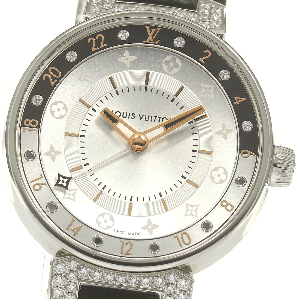 ルイ・ヴィトン タンブール ムーン デュアルタイム MM レディース 【中古】