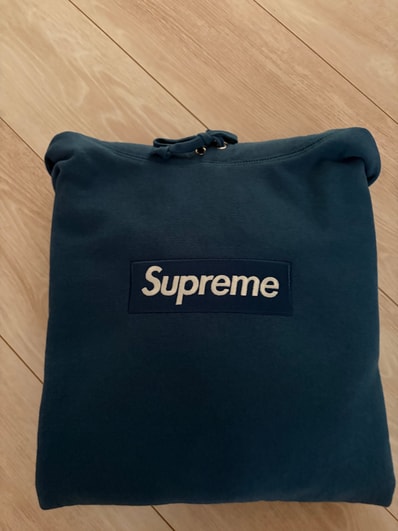 Supreme Box Logo Hooded Sweatshirt "Blue" (23FW)