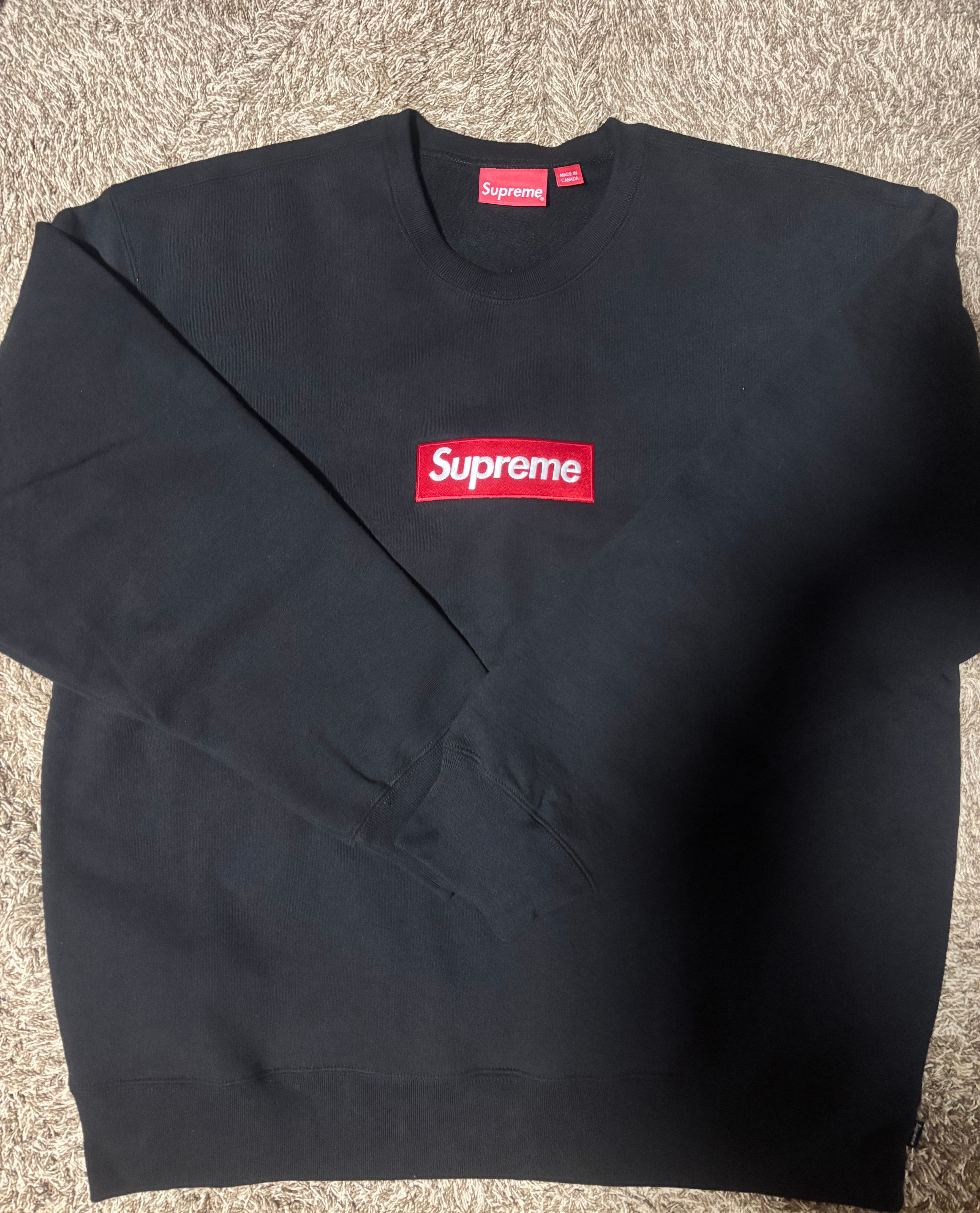 Supreme Box Logo Crewneck "Black" (22FW)