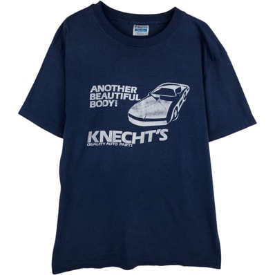 古着 80年代 ヘインズ Hanes KNECHT'S QUALITY AUTO PARTS アドバタイジングTシャツ メンズXL相当 ヴィンテージ/eaa640738