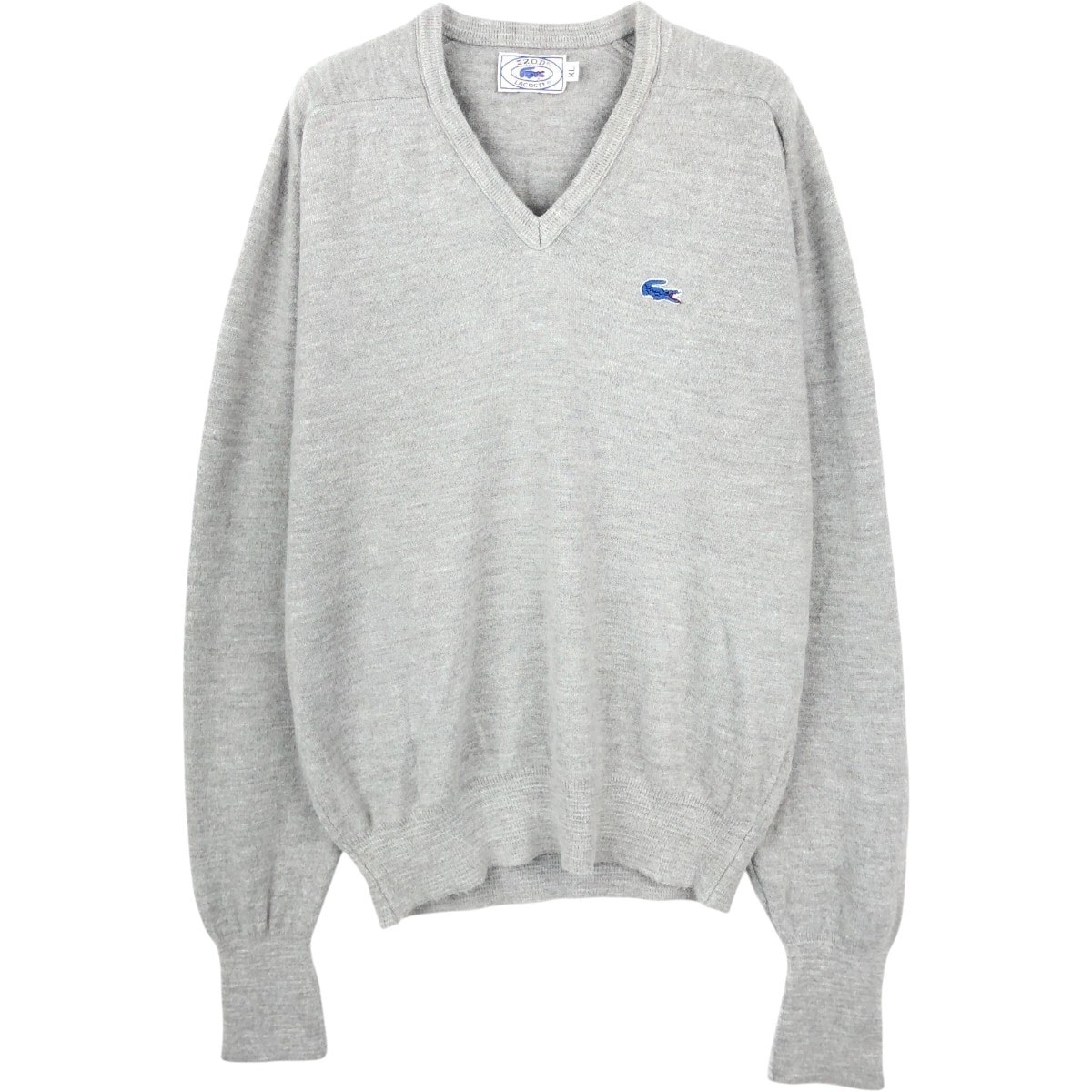 古着 70~80年代 ラコステ LACOSTE IZOD Vネック アクリルニットセーター メンズXL相当 ヴィンテージ/eaa654403