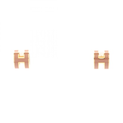 エルメス HERMES MINI POP H ミニポップアッシュ ピアス ジュエリー GP(ゴールドメッキ) ゴールド レディース ゴールド系 / ピンク系 【中古】