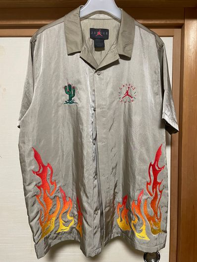 Air Jordan x Travis Cactus Jack Button Down Shirt "Khaki Desert"