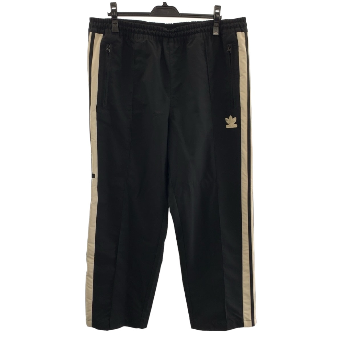 美品 adidas アディダス アンチユニバーシティ サイズ2XL ブラック ホワイト ポリエステル パンツ ジャージ 505284 【中古】