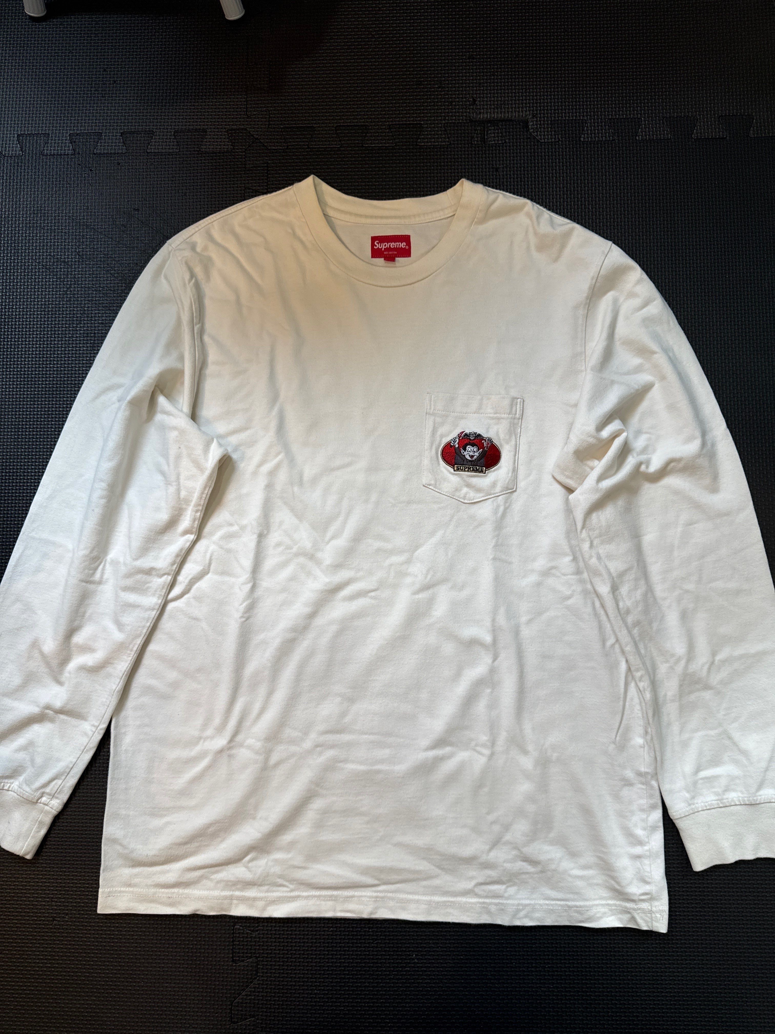 シュプリーム ヴァンパイア ボーイ エルエス ポケット Tシャツ "ナチュラル"