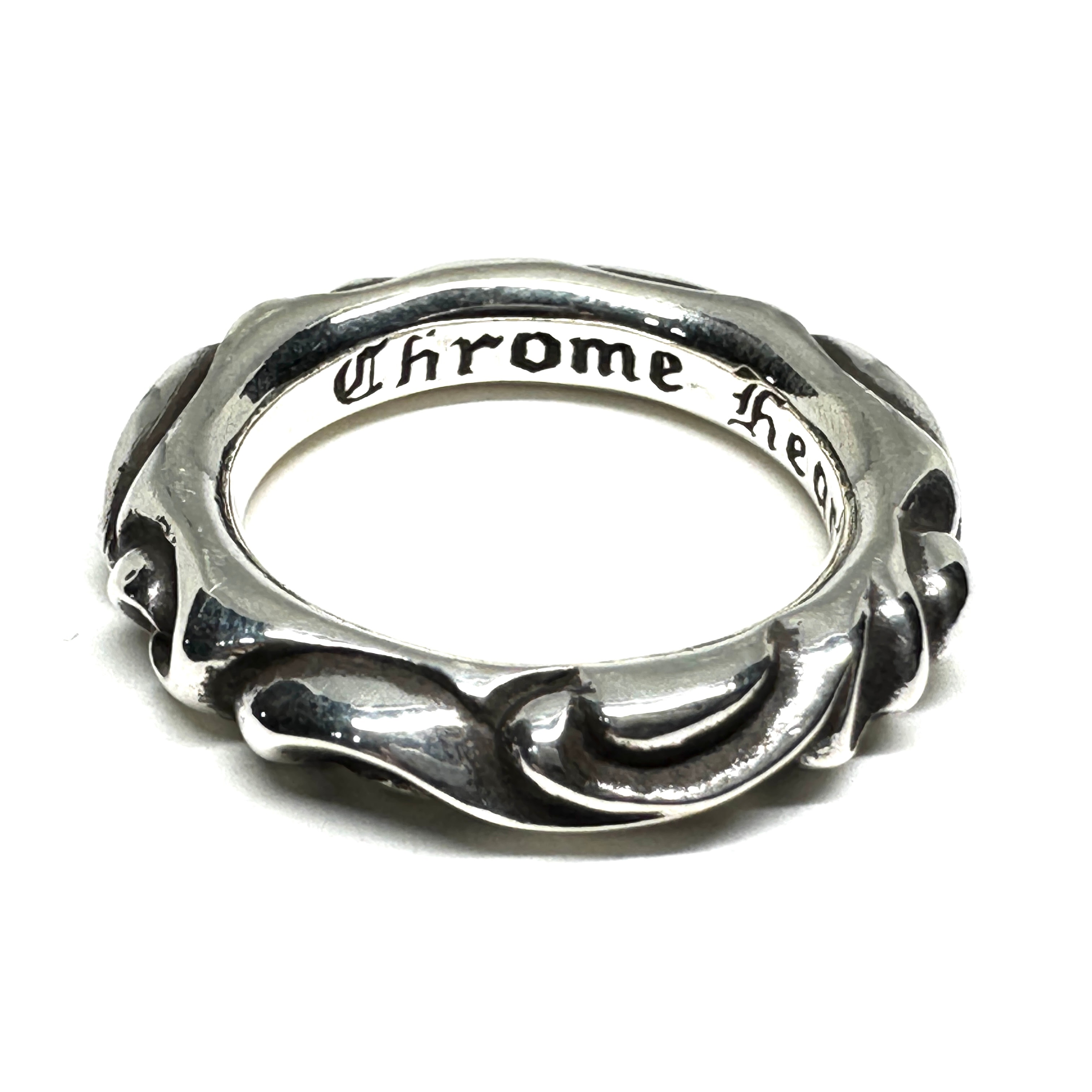 Chrome Hearts Scroll Band Ring "Silver"
