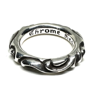 Chrome Hearts Scroll Band Ring "Silver"