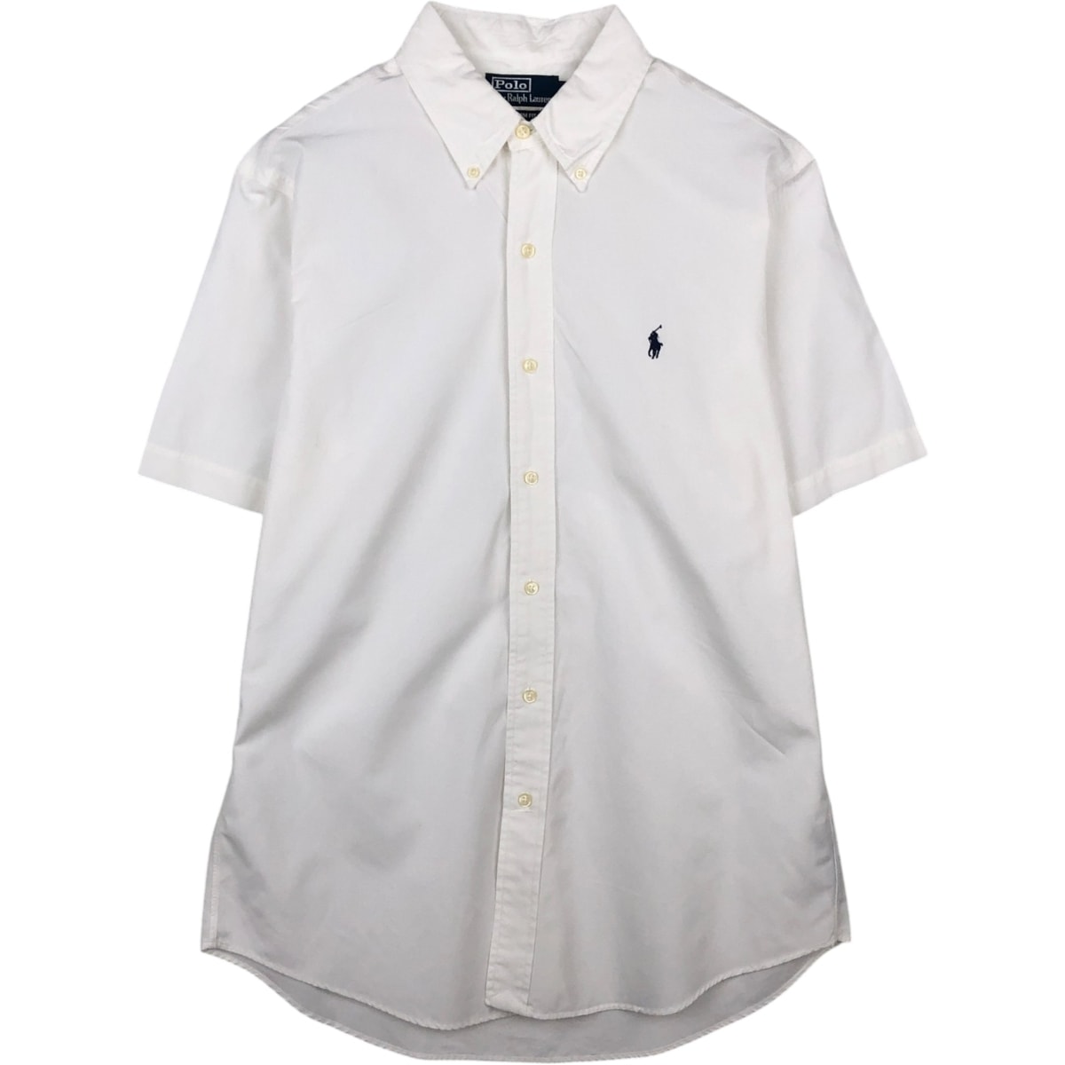 古着 ラルフローレン Ralph Lauren CUSTOM FIT 半袖 ボタンダウンシャツ メンズM相当/eaa641037