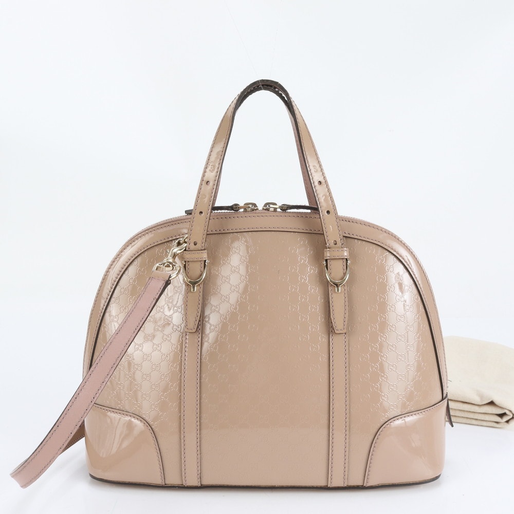 ■極美品 グッチ マイクロ グッチシマ ニースショルダーバッグ レザー