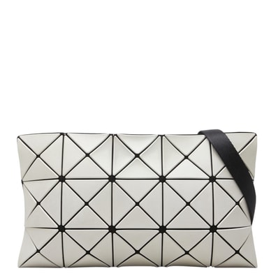 イッセイミヤケ バオバオ CARTON 斜めかけ ショルダーバッグ グレー ブラック ポリエステル PVC レディース ISSEY MIYAKE 中古