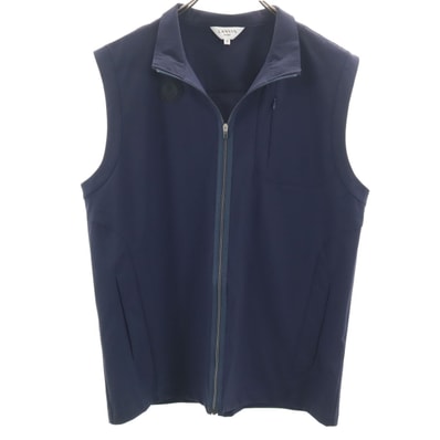 美品 LANVIN SPORT ランバンスポール ゴルフ ベスト 40 ネイビー