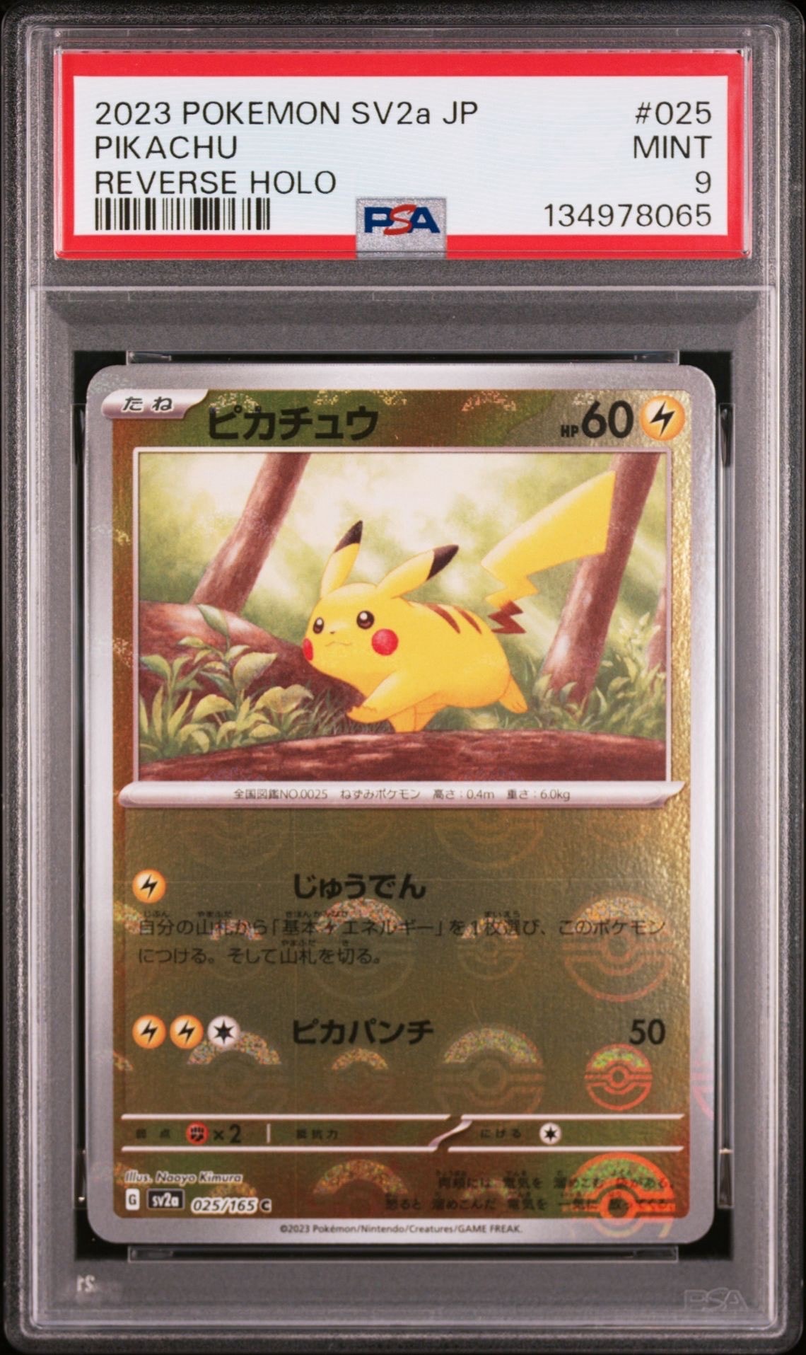 ピカチュウ C: モンスターボールミラー[SV2a 025/165](強化拡張パック「ポケモンカード151」)