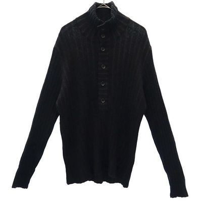 Calvin klein 長袖 ハーフボタン ウール ハイネック セーター