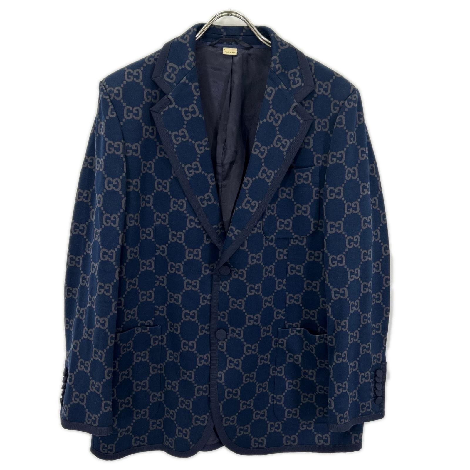 グッチ 24SS 770398 GGコットン シングルブレスト ジャケット 52