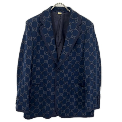 グッチ 24SS 770398 GGコットン シングルブレスト ジャケット 52