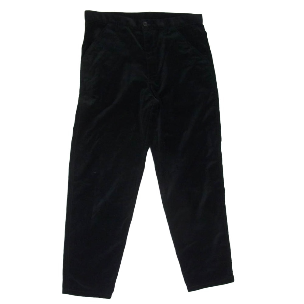 COMME des GARCONS コムデギャルソン ニット 23AW FL-P013 COMME des GARCONS SHIRT コムデギャルソンシャツ コットンツイル ベルベット テーパード パンツ ブラック系 L【中古】